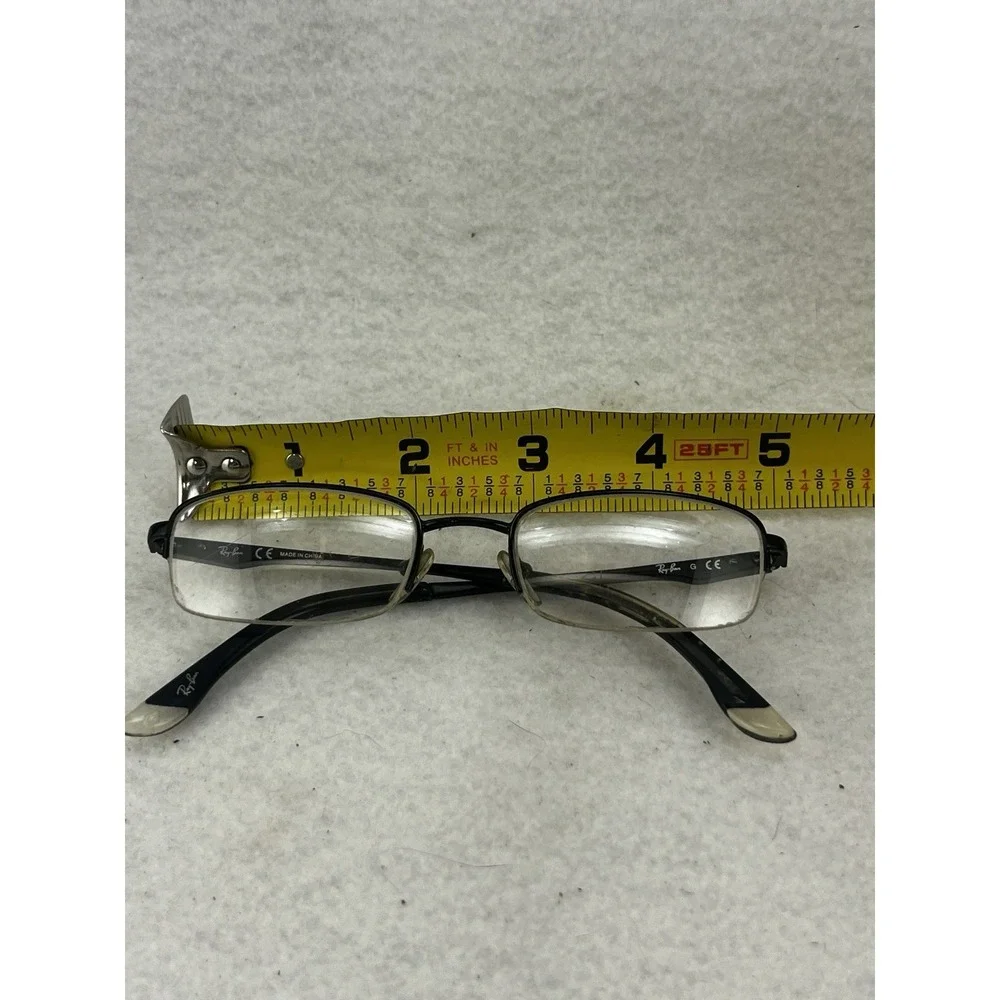 RAY-BAN SPORTS WRAP HALF RIM RB6335 METAL EYEGLASSES FRAMES 56-17-145‎ 113994